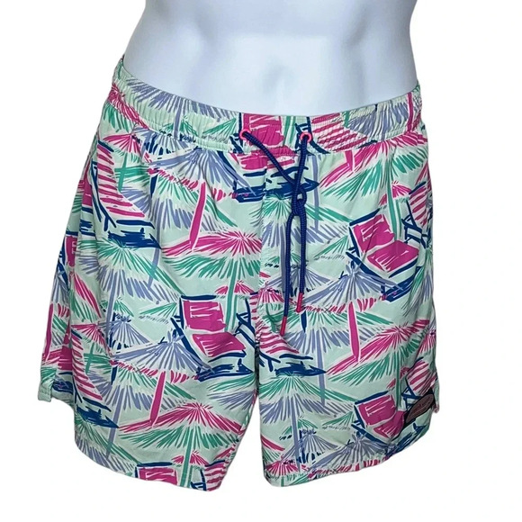 Vineyard vines men’s palm tree swim trunks sz small - Picture 1 of 4